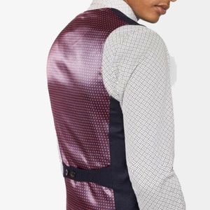 Ted Baker Glenwai Waistcoat Vest 1 XS NLA NWT $235